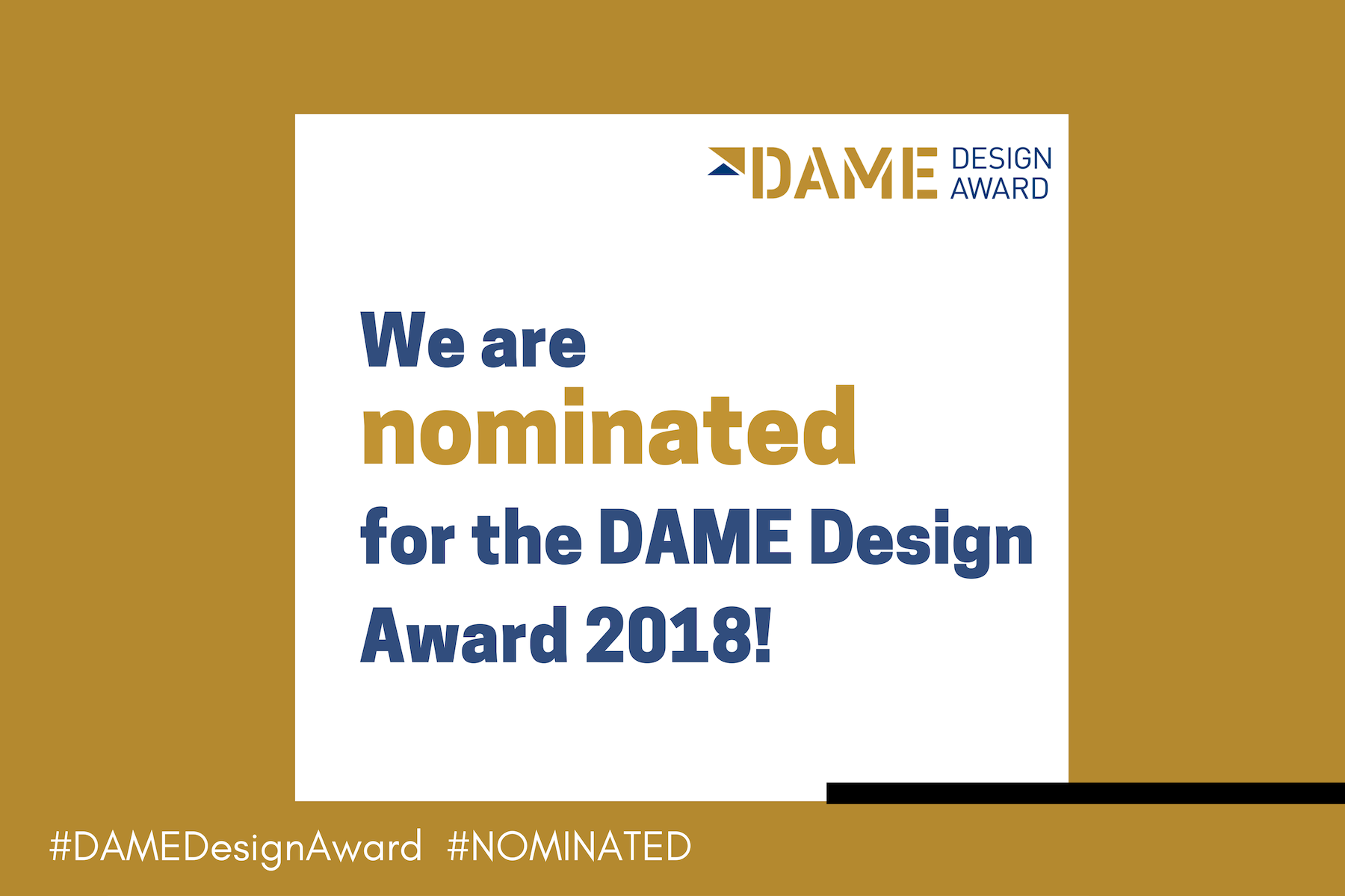 VEEM VG260SD nominated for DAME Design Award
